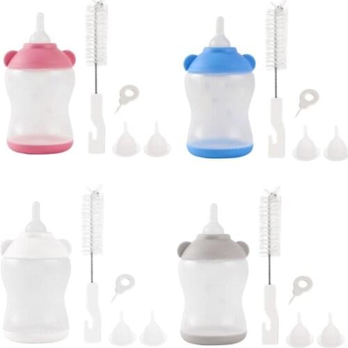 100ml Puppy Kitten Feeding Bottle Kit Pet Milk Bottle Feeder With Cleaning Brush Safety Silicone Nursing Water Feeder