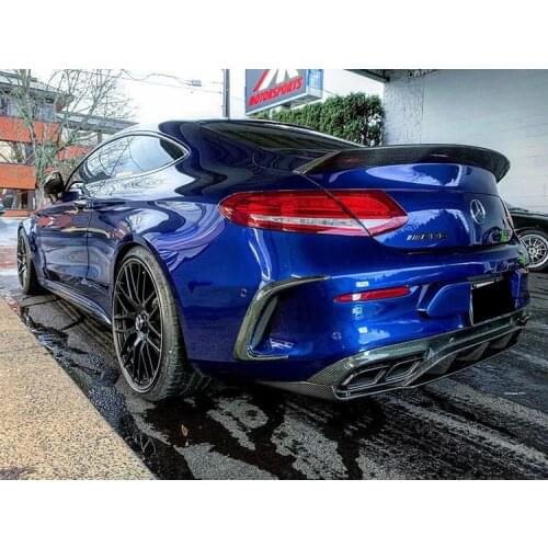 Suit For C63w205 Benz Two Door Coupe Refit Small Enveloping Carbon Fiber Ed1 Lip Rear Spoiler