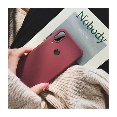 For Xiaomi Redmi 7 Case Soft Silicone Matte Slim Protective Back Cover Case for xiaomi redmi7 full cover phone shell housing