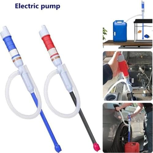 Electric Oil Pump Siphon Liquid Transfer Pump Handheld Pump Battery Operated Water Gas Tools Petrol Fuel Portable Car Siphon