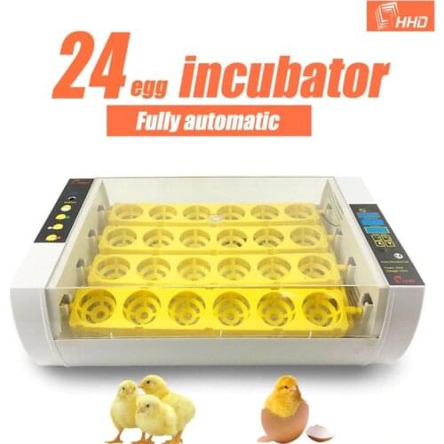 Newest Farm 24 egg incubator Automatic Chicken Egg Incubator Hatchery Poultry brooder Equipment Free shipping Duck Quail Turkey
