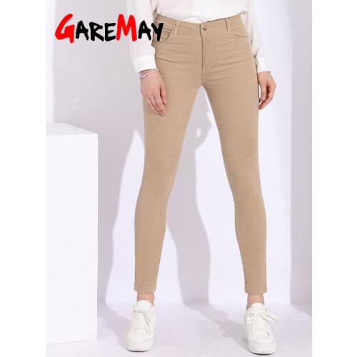 Женские вельветовые брюки GareMay China At AliExpress