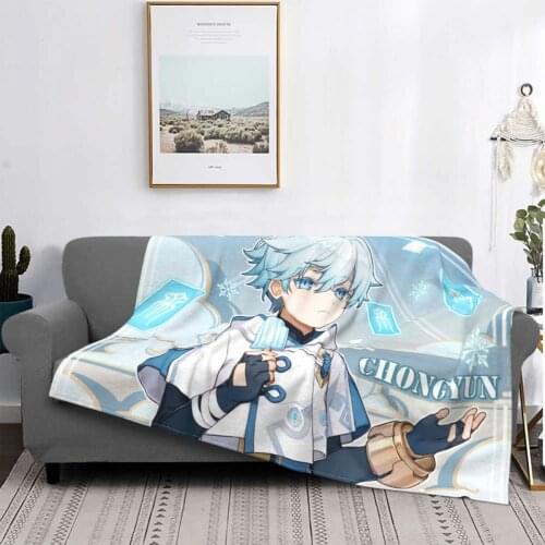 Genshin Carpet Living Room Flocking Textile A Hot Bed Blanket Bed Covers Luxury Blanket Blanket Flannel Blanket