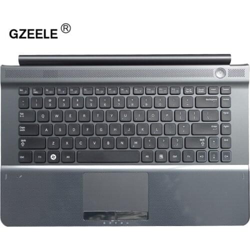 GZEELE new laptop keyboard for Samsung RC410 RC420 RV420 RV413 RV412 RC415 Topcase Housing Palmrest English US upper case bezel