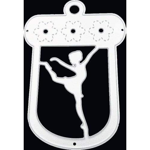 Beautiul Ballet girl Cutting Dies Carbon Steel Stencils for DIY Scrapbooking Paper Cards Embossing album Craft Cut Die DM226