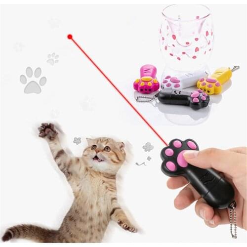 Laser Toy For Pet Interactive USB Teaser LED Electronic Pen Cat Funny Light Sight Pointer Paw Style Pet Scratching Training Tool