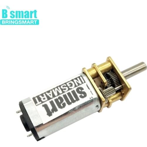 Bringsmart N30 12mm Micro Gear Motor 3mm Diameter Shaft 3v 6v 12v DC Metal Gearwheel Hobby DIY Gear Reduction Motor