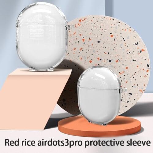 TPU Soft Shell Transparent Cover For Redmi Airdots 3 pro Earphone Noise Reduction Wireless Bluetooth Headset Protective Case