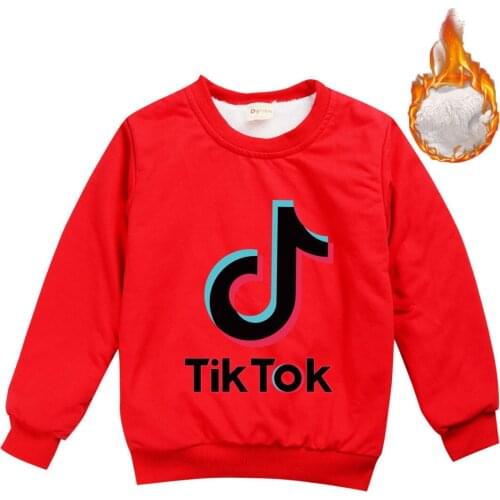 TIK TOK Baby Boys Clothes Kids Winter Warm Sweatershirt Toddler Girls Blouse Tops Childrens Sweater Velvet Fur Clothing