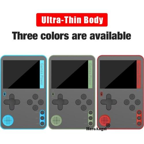 Retro Portable Ultra Mini Handheld Game Console 2.4-inch Soft Screen Ultra-thin Rechargeable Gamepad Built-in 500 Games for Kids