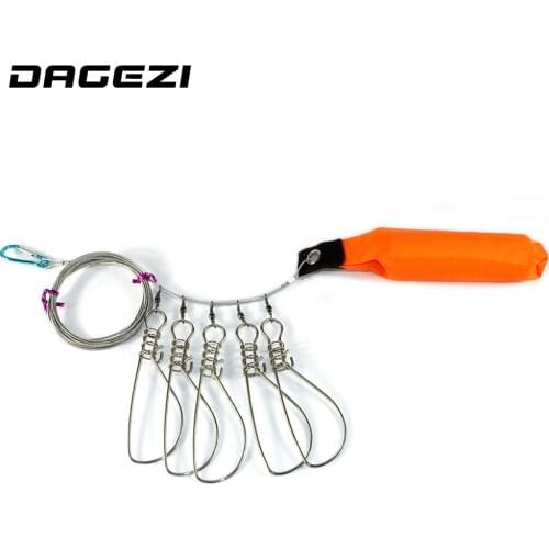 DAGEZI Fish Lock Buckle Stainless Steel Belt fishing tackle fishing lock Fishing Supplies free shipping 13