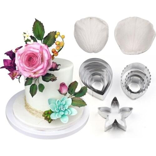 Roses Petals and Cut Silicone Mold Fondant Mould Cake Decorating Tools Chocolate Gumpaste Mold, Sugarcraft, Kitchen Accessories