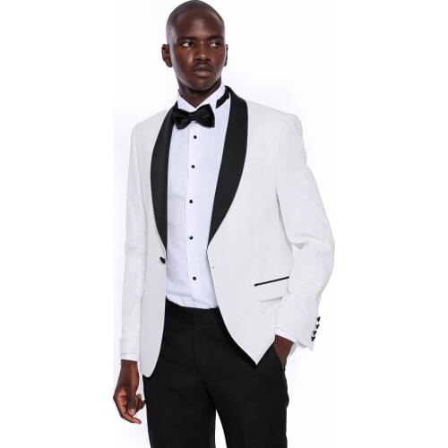 Light Grey Shawl Lapel Sparkly Tuxedo Jacket