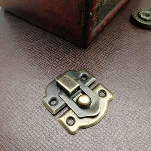 10pcs Vintage Metal Jewelry Chest Box Gift Box Suitcase Case Buckles Toggle Hasp Latch Catch Clasp Furniture Hardware,31*34mm