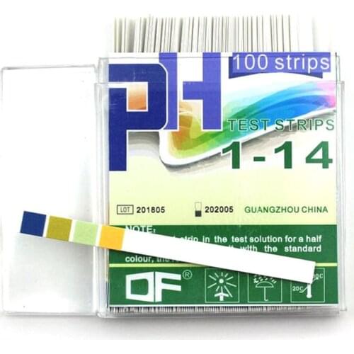 100pcs PH Test Strips Laboratory Household Swimming Pool PH Test Paper PH1-14 Test Strip Water Saliva Urine Testing Measuring