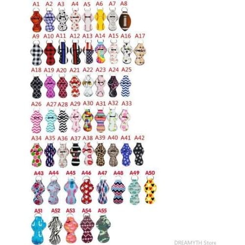 1000pcs Softball And Baseball Printed Neoprene Chapstick Keychain Holder Party Holiday Gifts Factory wholesale