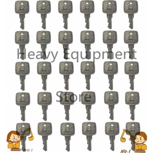 30 Pcs Ignition Key AR51481 For John Deere 490 690D 790D 792DLC 892DLC Excavator