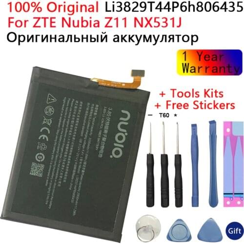 100% Original New 3000mAh Li3829T44P6h806435 For ZTE Nubia Z11 NX531J / M2 Play NX907J / M2 Lite / M2 Youth Edition Battery