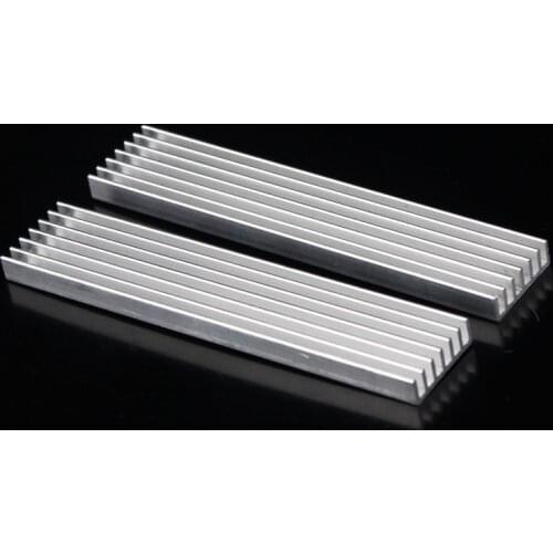 100 pcs Gdstime 100x20x6mm Aluminum Heatsink 100mm x 20mm x 6mm for VGA card RAM memory Xbox 360 RAM Cooling Heat Sink