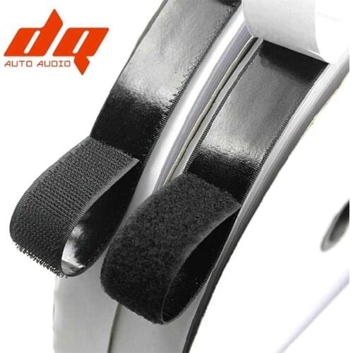 Hook and Loop Car Mat Fixing Buckle Strap Double Sided Adhesive Backing Strong Curtain Self Adhesive Tape Reusable 3cm-6cm Width