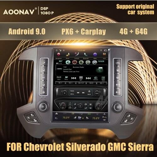 Android 9.0 car radio For Chevrolet Silverado GMC Sierra 2014-2018 car Tesla screen radio multimedia player GPS navigator