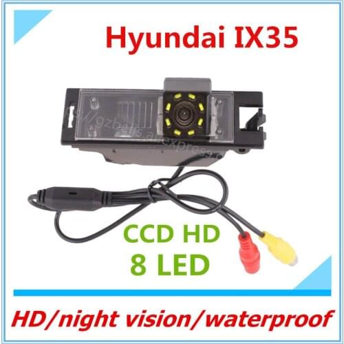 Free shipping HD CCD auto camera Reverse backup Parking Camera Car Rear View Camera For Hyundai IX35 with wide viewing angle