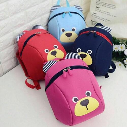 Infant Children School Bags New Cute Anti-lost Children Backpack School Bag Cartoon Bear Backpack For Children Baby Rucksack