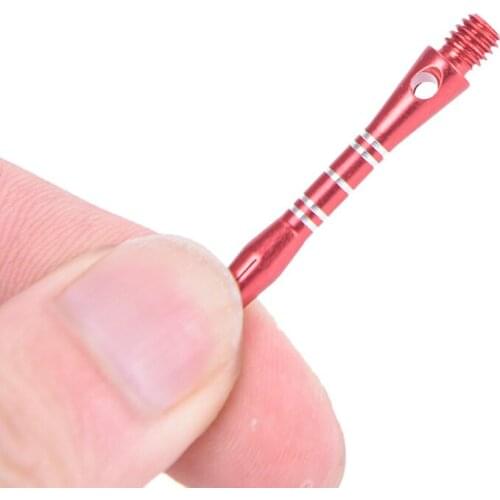 12Pcs/lot Aluminum Alloy Darts Shafts 35mm Aluminum Stem Shafts 3 Colors Black+Blue+Red 2BA Thread Dart Replacement