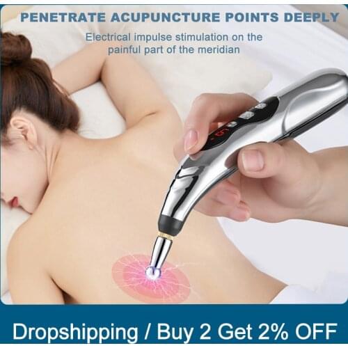 Electronic Acupuncture Pen Electric Meridians Laser Therapy Massage Pen Physiotherapy Meridian Energy Pen Pain Relief Tools