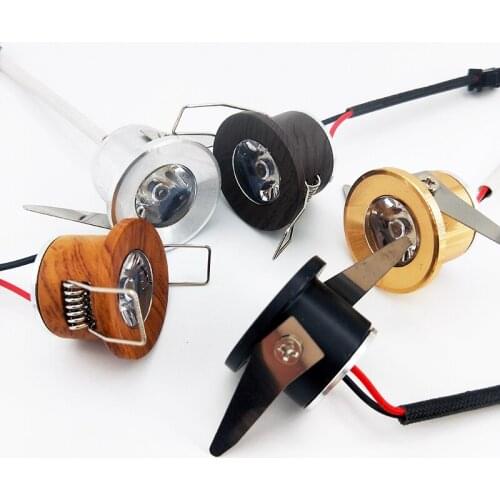 LED mini Downlight Under Cabinet Spot Light 1W 3W for Ceiling Recessed Lamp AC85-265V DC12V Dimmable Down lights with driver