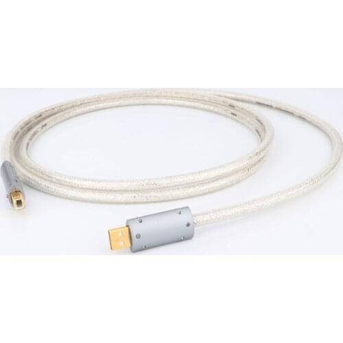 OCC Silver Plated USB X407 Audio Cable Data USB Cable DAC USB Hifi Cable A-B Usb Cable Monosaudio USB Plug