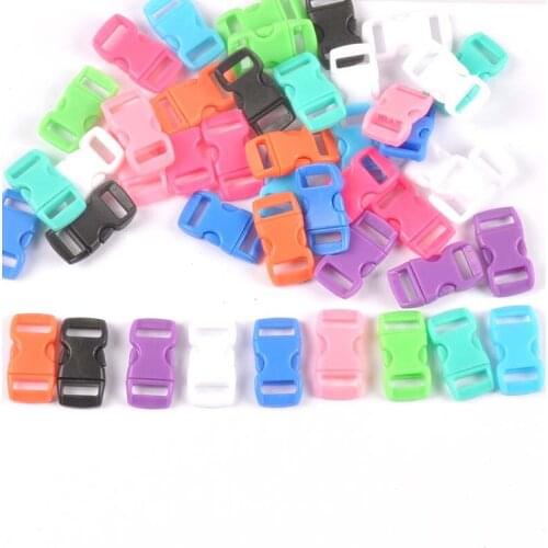 Colorful Mix Plastic Buckle Strap Accessories Contoured Side Release Buckles Clasps For Clothes Bags Parts 20pcs 29x15mm C2144