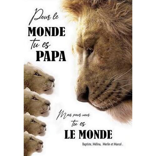 Lion Quotes Art print Silk poster Home Wall Decor