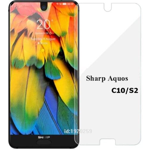 For Sharp Aquos S2 S 2 Tempered Glass 9H High Quality Protective Film Explosion-proof Screen Protector For Sharp Aquos C10 Case
