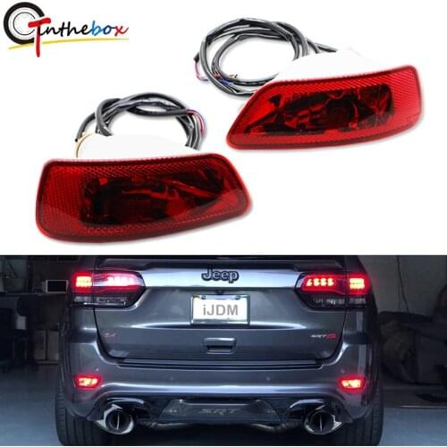 Gtinthebox 1 Set LED Rear Fog Light Kit w/LED Bulbs, Wirings For Jeep Grand Cherokee WK2, Jeep Compass, Dodge Journey ect