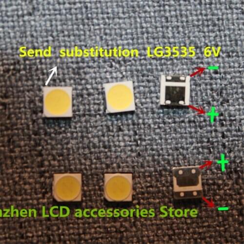 250piece/lot FOR repair LG TV LED lens DRT 3.0 32inch 42inch 47inch 55inch Lamp cover =200PCS + alternative LED 3535 6V 50PCS