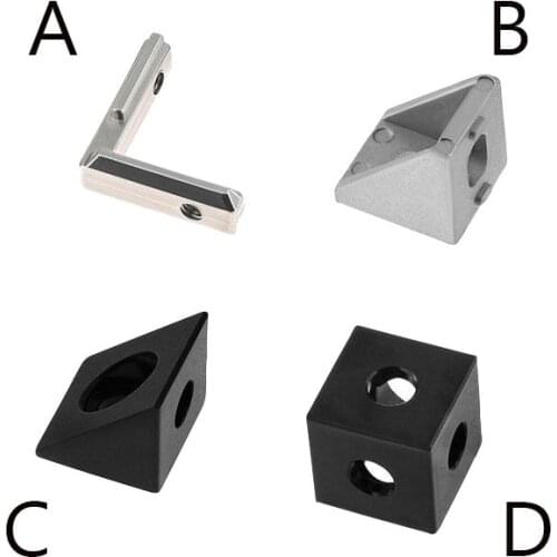 3D Printer 2020 Aluminum Block Cube prism connector wheel regulator cube corner V-slot three way corner bracket corner