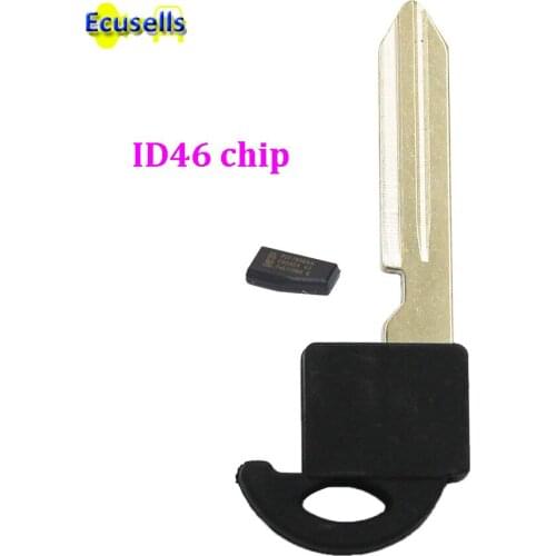 Emergency uncut insert key blade with id46 chip for Nissan Elgrand