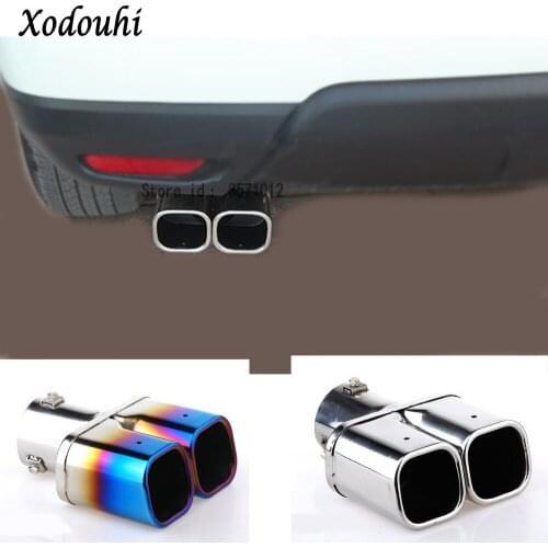 For Renault Koleos 2017 2018 2019 2020 Car Muffler External Exterior End Pipe Dedicate Stainless Steel Exhaust Tip Tail Outlet