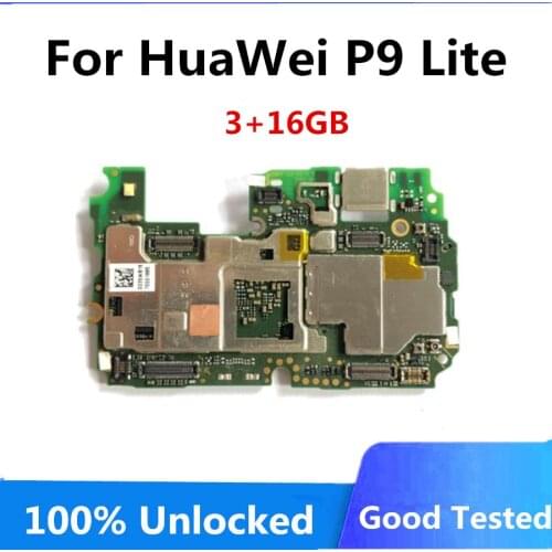 Free Shipping for Huawei P9 Lite Motherboard 3GB RAM 16GB ROM Original Motherboard Logic Board Full Chips Unlocked Mainboard
