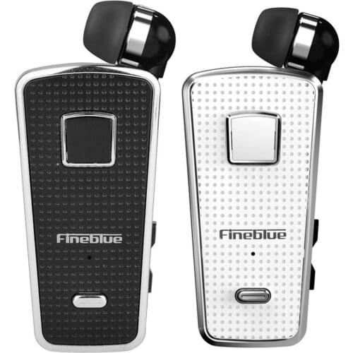 1Pc Fineblue F970pro Wireless Earphone Easy to Operate High-definition Call Retractable Clip Design Mini Bluetooth 5.0 Headset