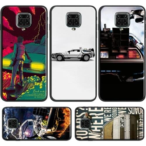 Back to the Future DeLorean Phone Case For Xiaomi Redmi Note 10 8 9 Pro 8T 9S 9T 9A 9C 8A 7A K40 Pro Back Cover Shell