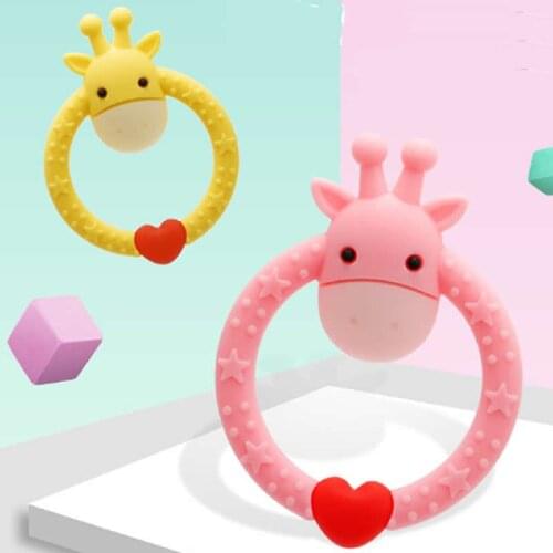 Baby Teether Pacifier Cartoon Teething Nursing Silicone BPA Free Necklace Toys Baby Teether Pacifier Cartoon Teething Nursing