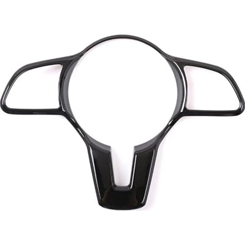 For Mercedes Benz B Class 2020 Car Steering Wheel Bezel Frame Sticker Interior Car Styling Moldings Piano Black