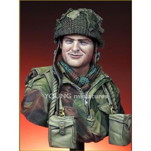 1/10 resin figure bust movie World War II British paratroopers gk hand white model military soldier X42