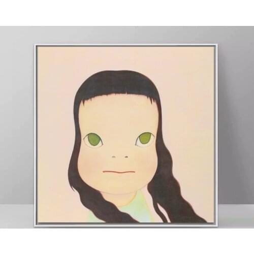 Nara Yoshitomo cartoon Oil Painting Hand Made On Canvas Graffiti Art Oil Painting For Kids Wall Decoration