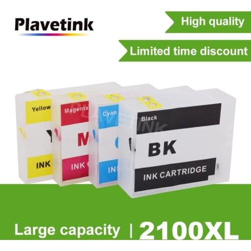 Plavetink Ink Cartridge For PGI-2100 XL Refill Cartridges For Canon PGI 2100 MAXIFY Ib4010 IB4110 MB5110 MB5310 MB5410 Printer