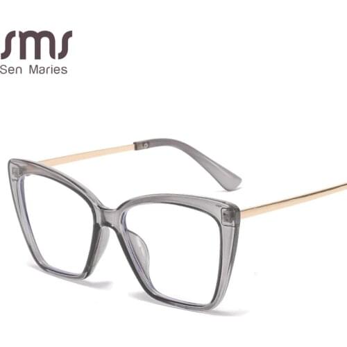 Square Optical Frame Anti-blue Eyeglasses Women Men Fashion Myopia Glasses Frames Retro Clear Prescription Frame Lady UV400