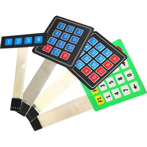 New 4 12 16 20 Key 4*4 Membrane Switch Keypad 1x4 3x4 4x4 4*5 Matrix Array Matrix keyboard for arduino smart car