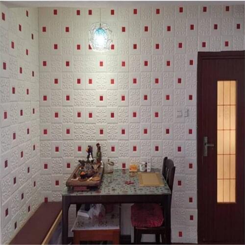 Wallpaper Ceiling Wall Stickers Ceiling Stickers Self-adhesive 3d Tv Background Foam Living Room Bedroom Ceiling Decoration